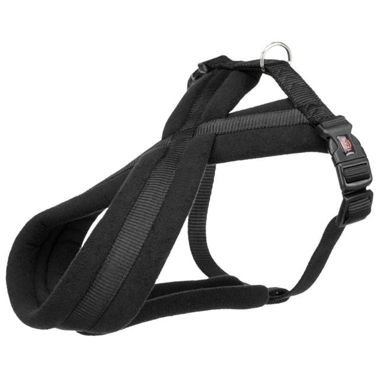 Trixie Premium touring petnešos, L-XL 70-110cm/25mm, juodos