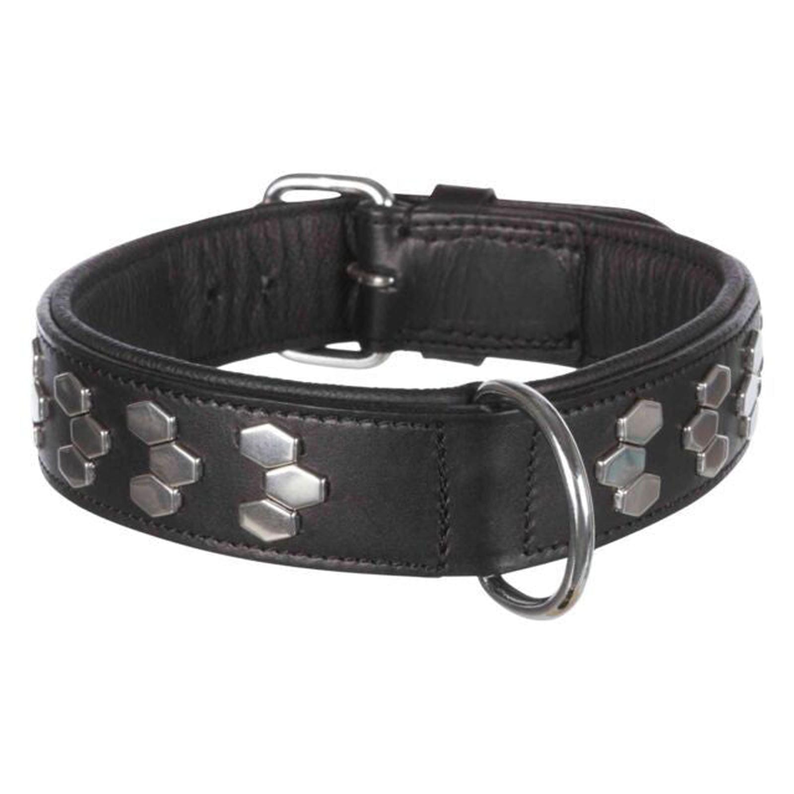 Trixie Active antkaklis su met. apdaila, oda M 38-45cm/40mm, juodas