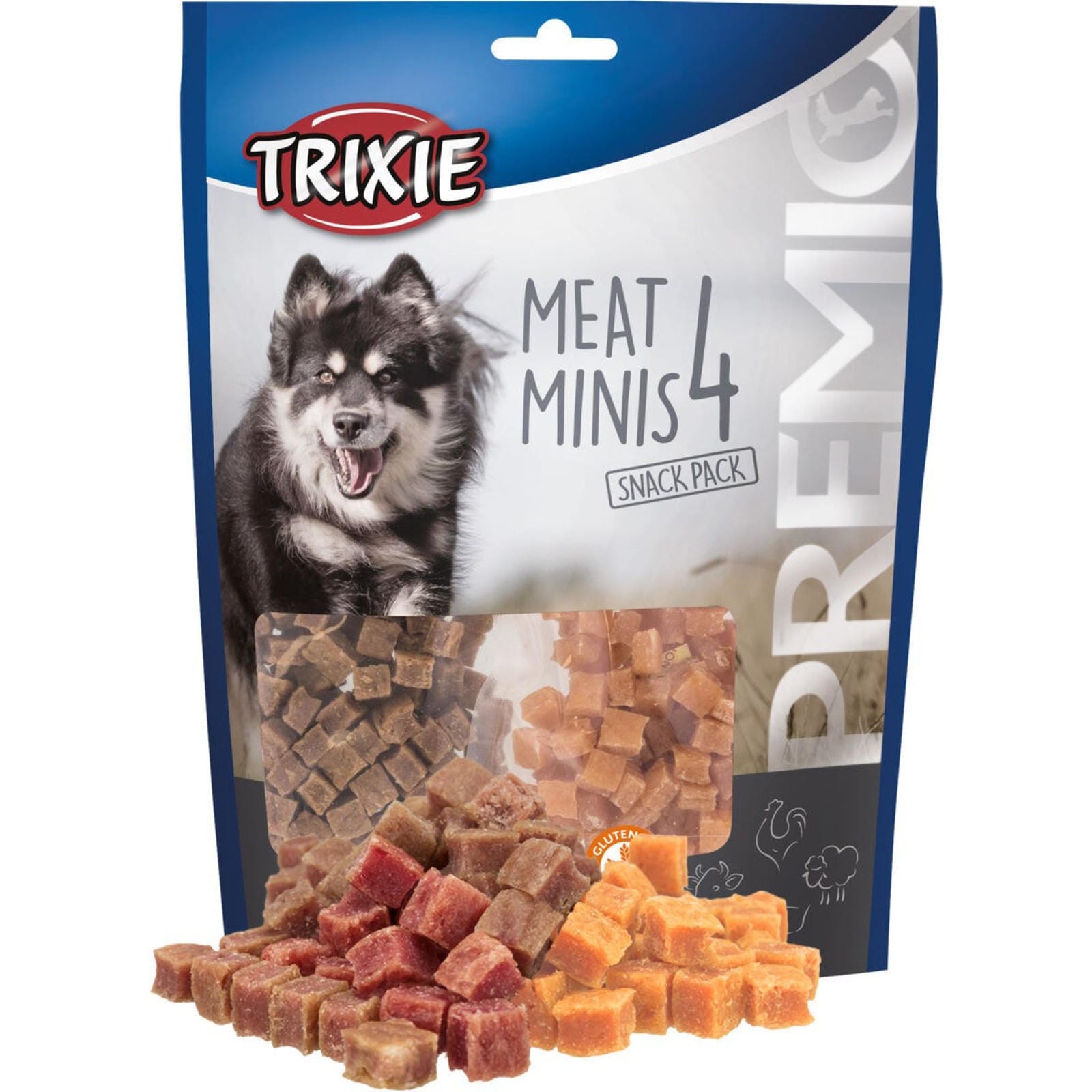 Trixie PREMIO 4 Meat Minis, vištiena/antiena/jautiena/ėriena, 4x100 g