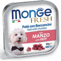Monge Fresh paštetas šunims su jautienos gabalėliais 100g