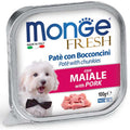 Monge Fresh paštetas šunims su kiaulienos gabalėliais 100g