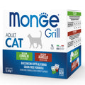 Monge Grill konservuotas pašaras sterilizuotoms katėms mix su aviena/triušiena 85g x12