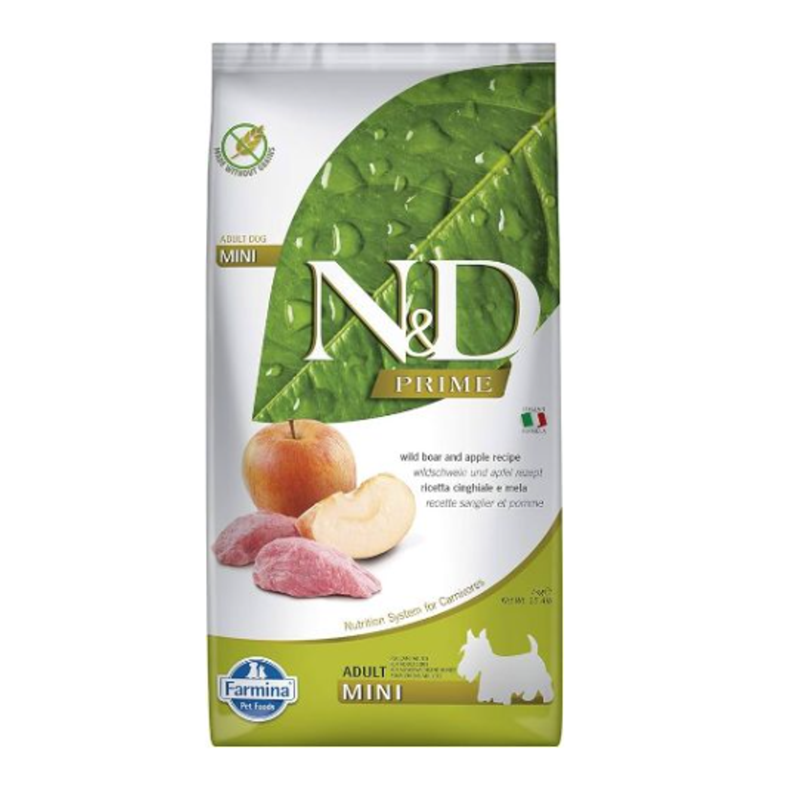 FARMINA N&D PRIME - DOG Dry Wild Boar&Apple ADULT MINI 7 kg