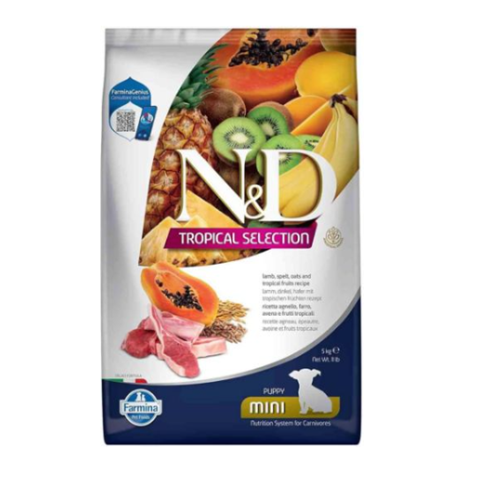 FARMINA N&D TROPICAL SELECTION - DOG Dry Lamb PUPPY MINI 5 kg