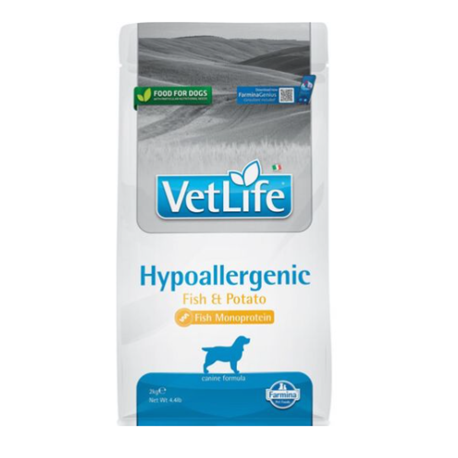 FARMINA VET LIFE - DOG Dry HYPOALLERGENIC Fish&Potato 2 kg