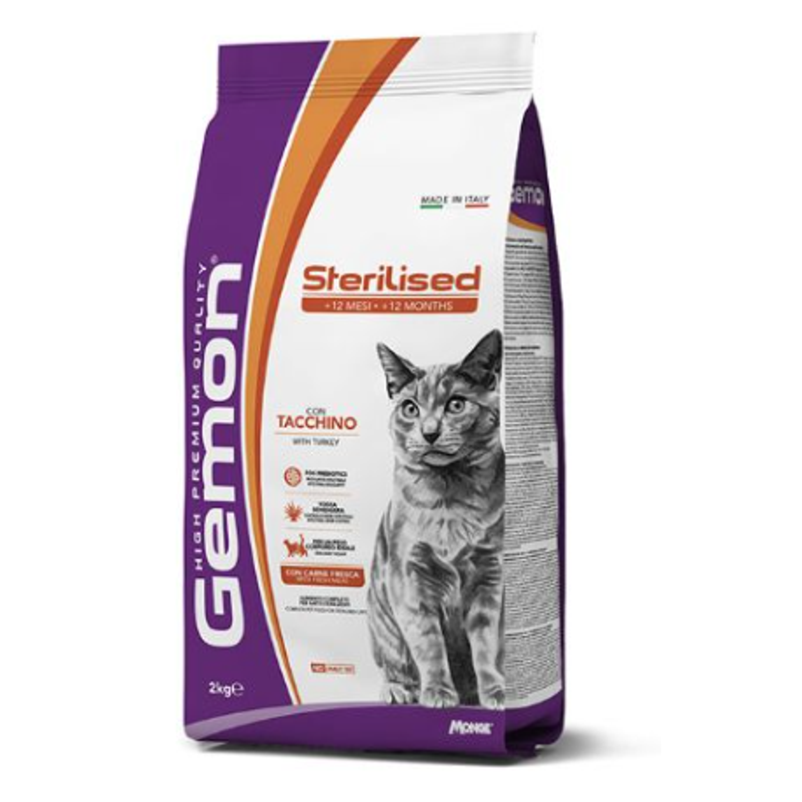 GEMON - Dry Cat Sterilized turkey 7kg