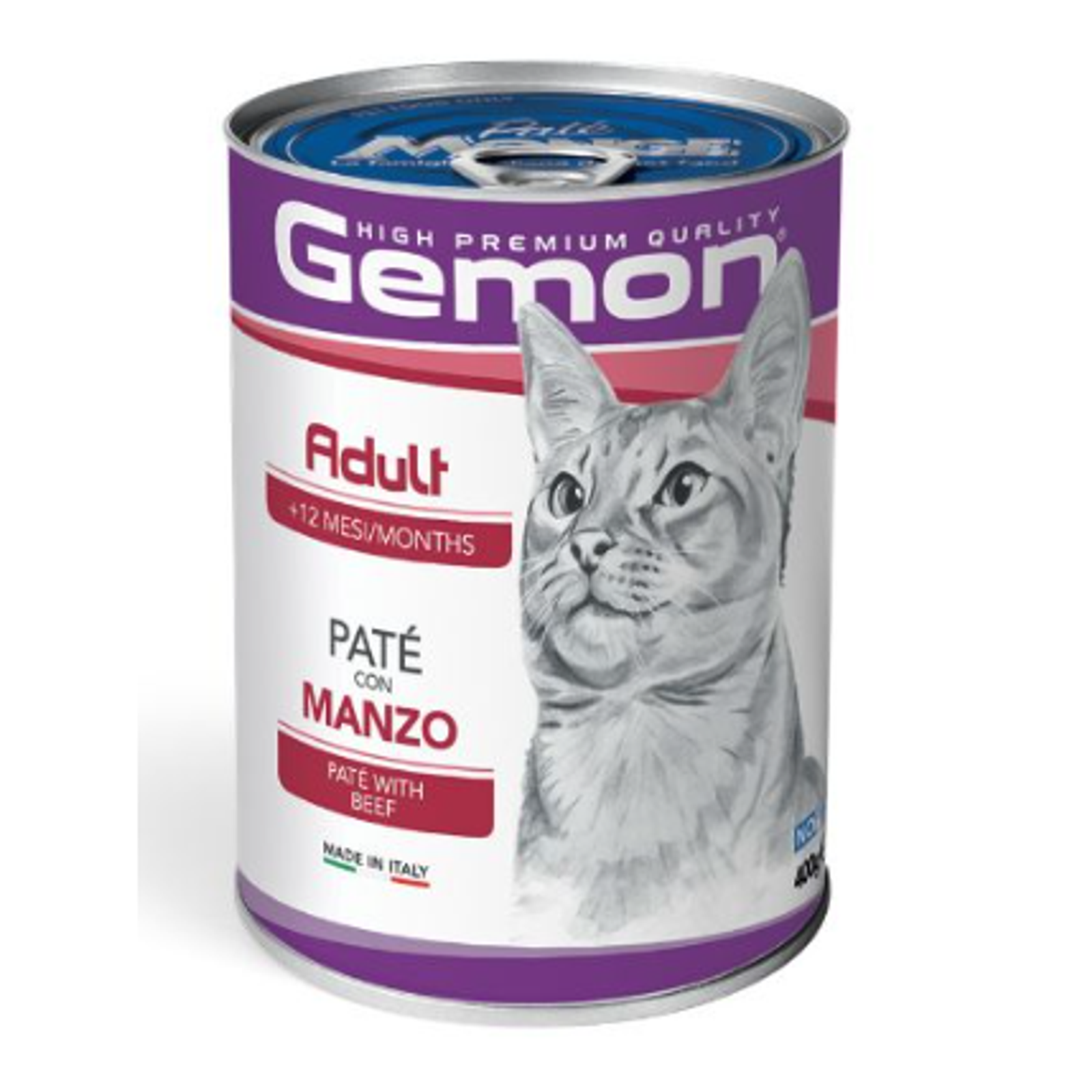 Gemon adult konservuotas paštetas suaugusioms katėms su jautiena 400g