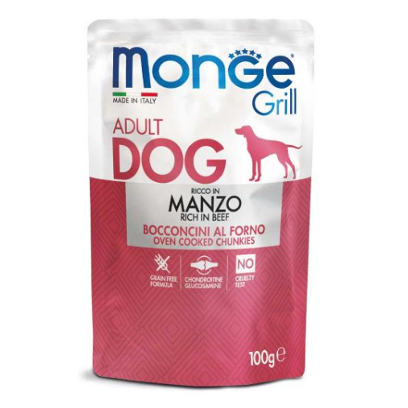 Monge Grill konservuotas pašaras šunims su jautiena 100g
