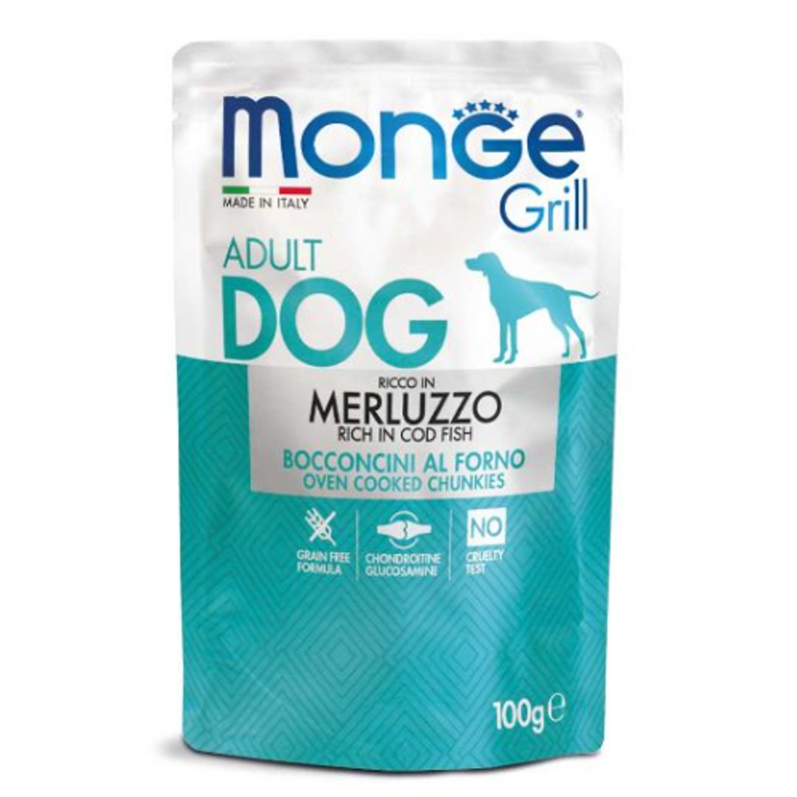 Monge Grill konservuotas pašaras šunims su menke 100g