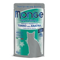 Monge Natural kons. pašaras suaugusioms katėms tuno kąsneliai su antiena želėje 80g