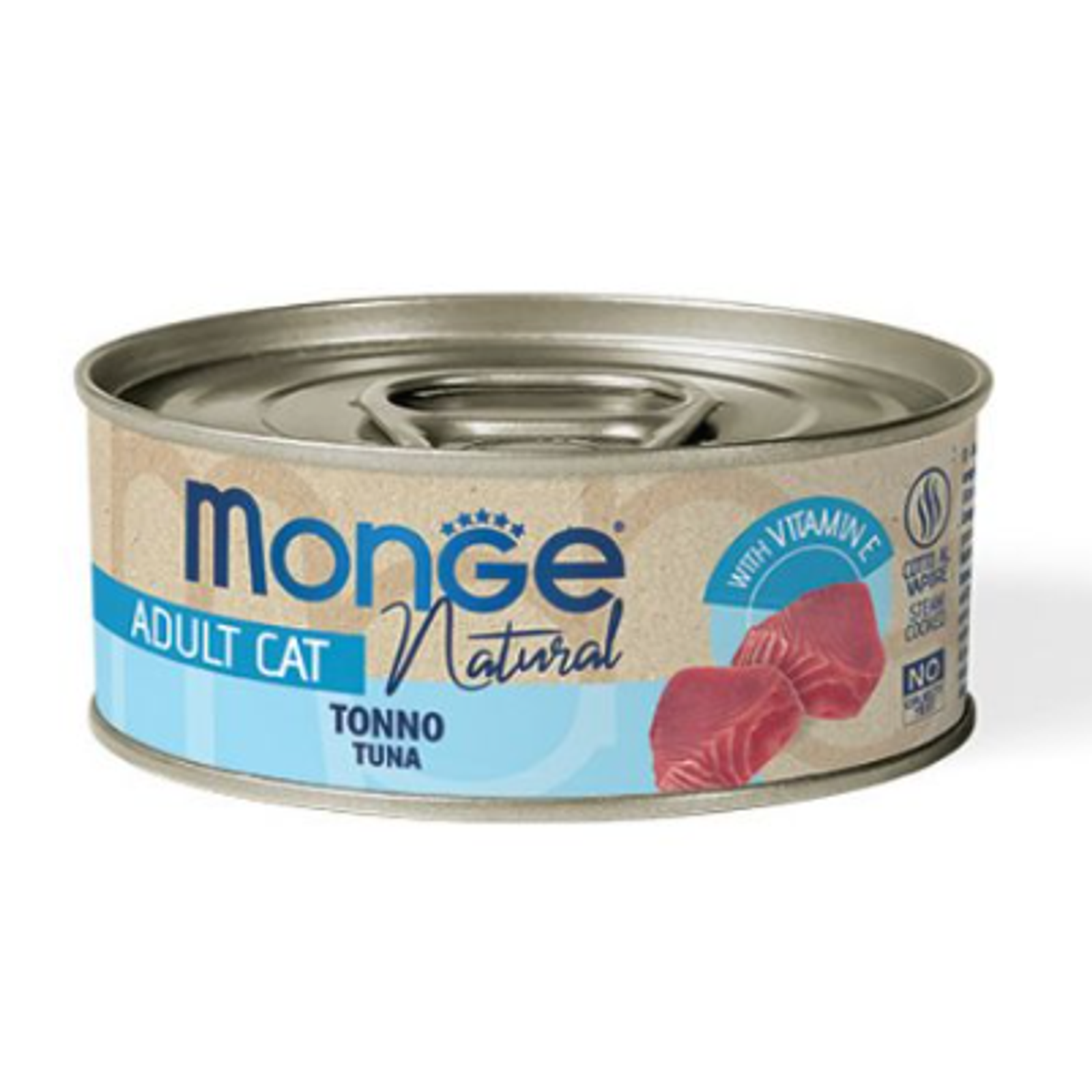 Monge kons.pašaras katėms su Atlanto tuno gabalėliais savo sultyse 80g