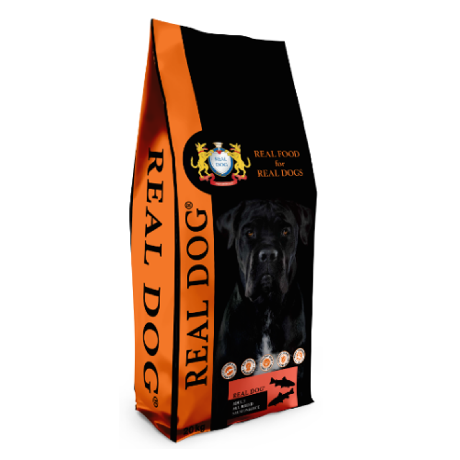 Real Dog Adult All Breeds su lašiša ir ryžiais 20kg