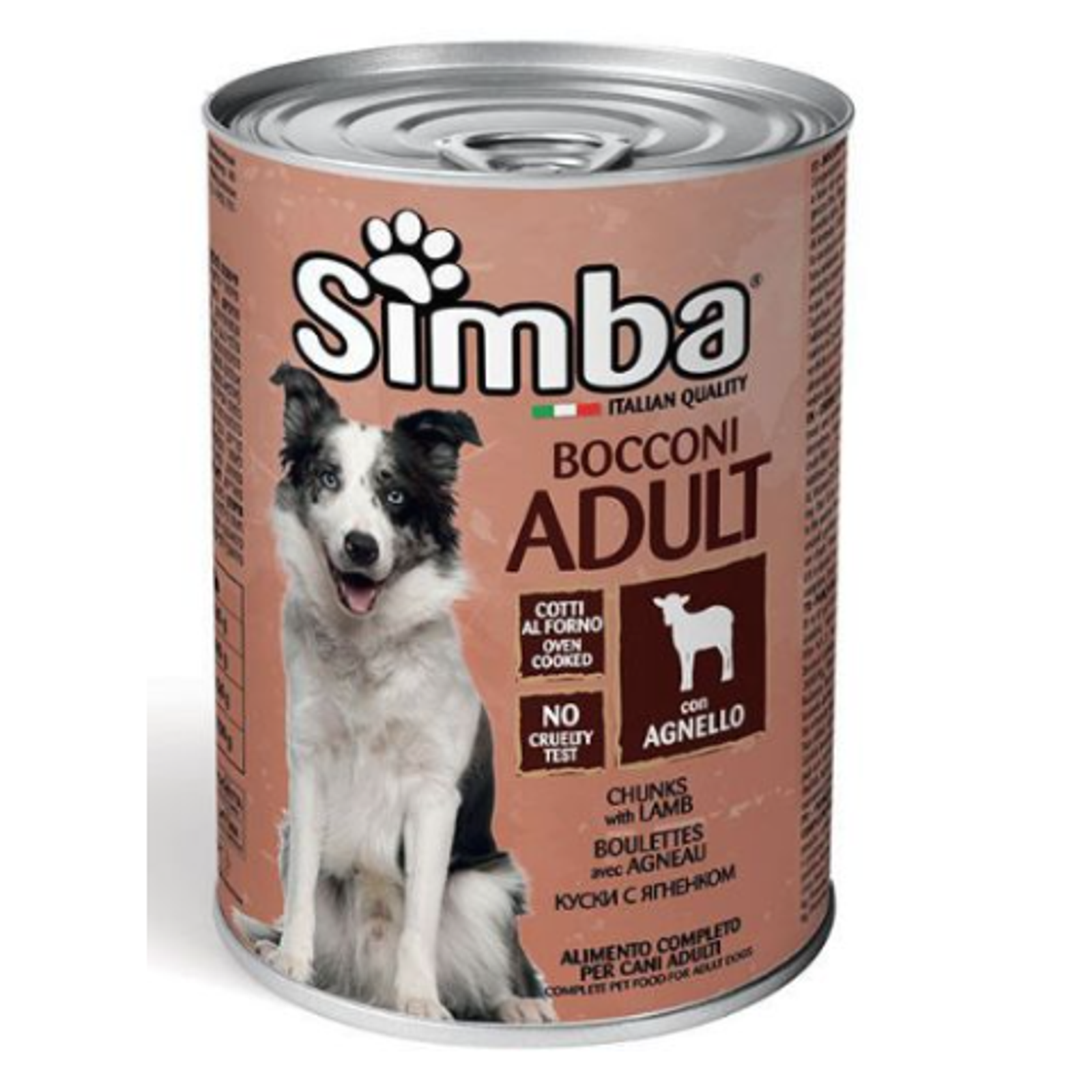 Simba Adult lamb visavertis konservuotas pašaras suaugusiems šunims su ėriena 415g